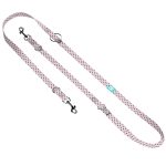 Szivecskés, lila - Tréning-és Oktatópóráz - Black Hearts on Purple - april & june