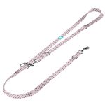 Szivecskés, lila - Tréning-és Oktatópóráz - Black Hearts on Purple - april & june