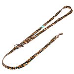 Róka mintás, fekete - Tréning-és Oktatópóráz - Cute Little Fox Dark - april & june