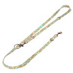 Róka mintás, zöld - Tréning-és Oktatópóráz - Cute Little Fox Light - april & june