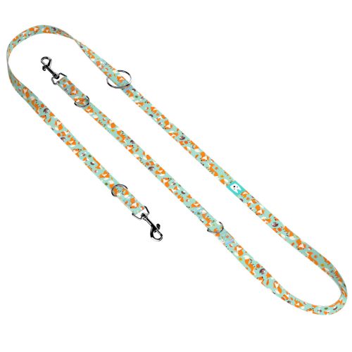 Róka mintás, zöld - Tréning-és Oktatópóráz - Cute Little Fox Light - april & june