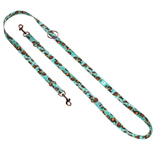 Tacskó, kék - Tréning-és Oktatópóráz - Dachshund, blue - april & june