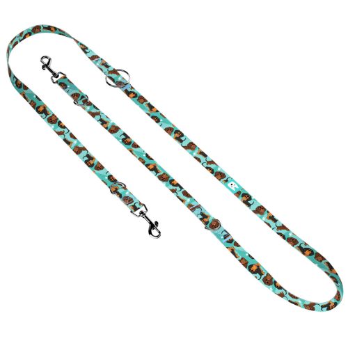 Tacskó, kék - Tréning-és Oktatópóráz - Dachshund, blue - april & june