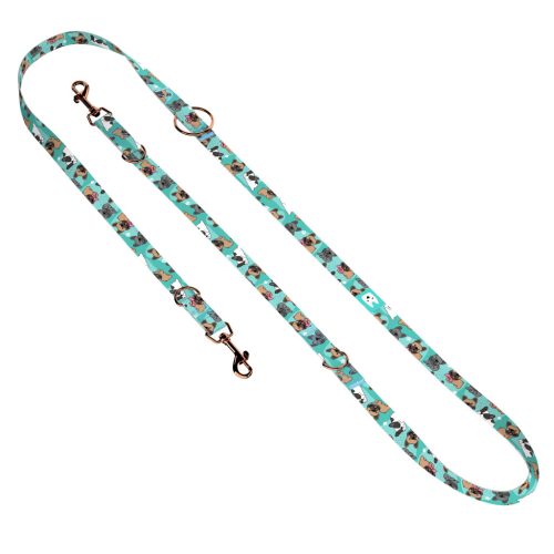 Francia Bulldog, kék - Tréning-és Oktatópóráz - French Bulldog, blue - april & june