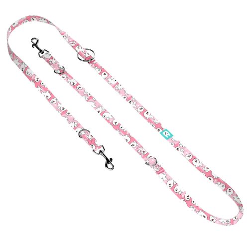 Szamojéd, rózsaszín - Tréning-és Oktatópóráz - Samoyed, pink - april & june