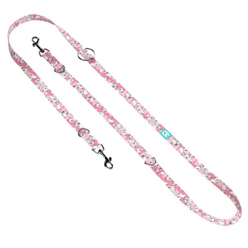 Westie, rózsaszín - Tréning-és Oktatópóráz - West Highland White Terrier, pink - april & june