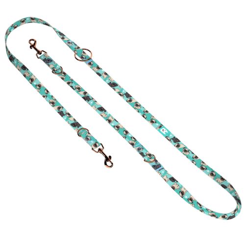 Mopsz, kék - Tréning-és Oktatópóráz - Pug, blue - april & june