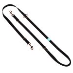 Szivecskés, fekete - Tréning-és Oktatópóráz - Black Hearts on Black - april & june