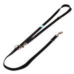 Szivecskés, fekete - Tréning-és Oktatópóráz - Black Hearts on Black - april & june