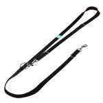 Szivecskés, fekete - Tréning-és Oktatópóráz - Black Hearts on Black - april & june