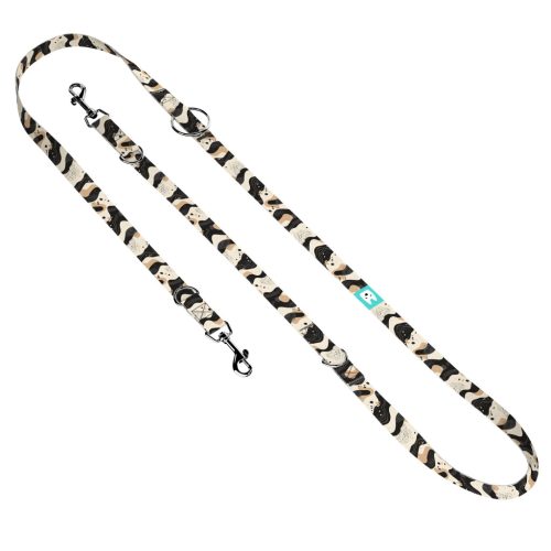 Bézs és fekete - Tréning-és Oktatópóráz - Beige and black- april & june