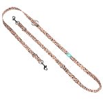 Fekete foltok rózsaszín alapon - Tréning-és Oktatópóráz - Black dots on pink - april & june