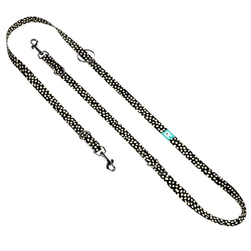 Bézs foltok fekete alapon - Tréning-és Oktatópóráz - Beige dots on black - april & june